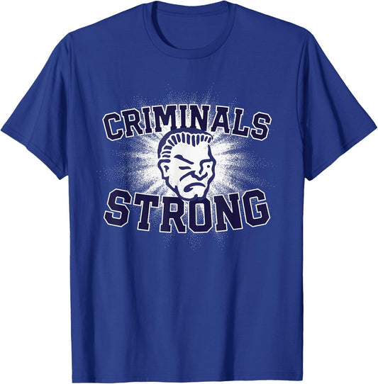 Yuma Criminals Logo Strong Flag HS T-Shirt - T-Shirt | Royal