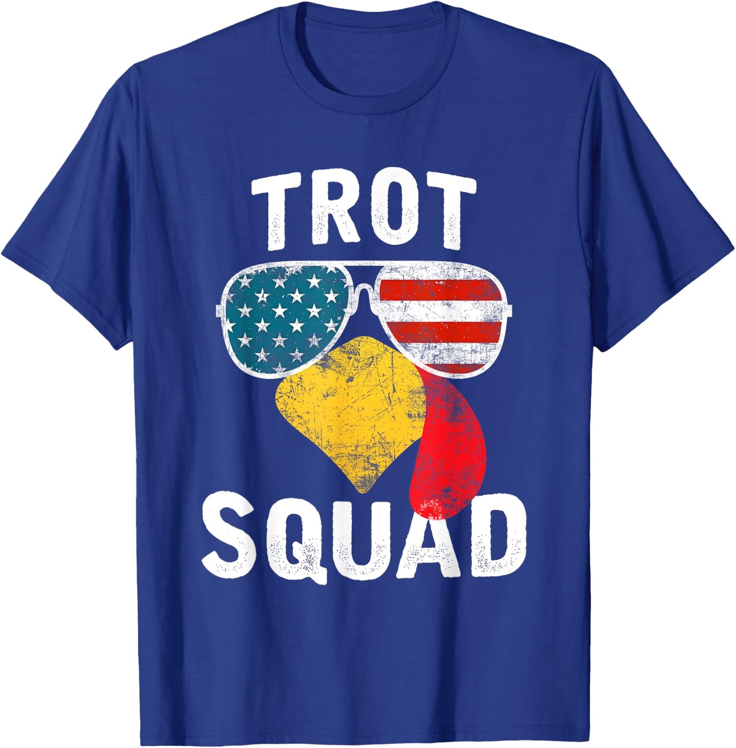 Thanksgiving Turkey Trot Squad 2025 Trot Race Women Men Kids T-Shirt - T-Shirt | Royal