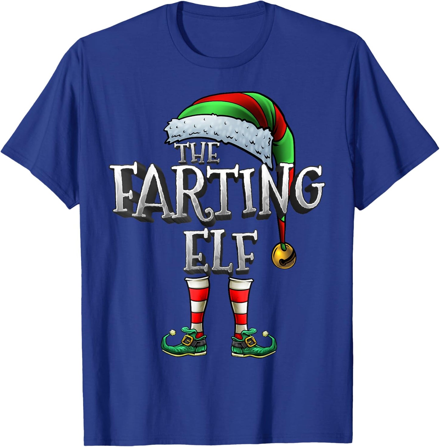 The Farting Elf Shirt Matching Family Christmas Farting Elf T-Shirt - T-Shirt | Royal