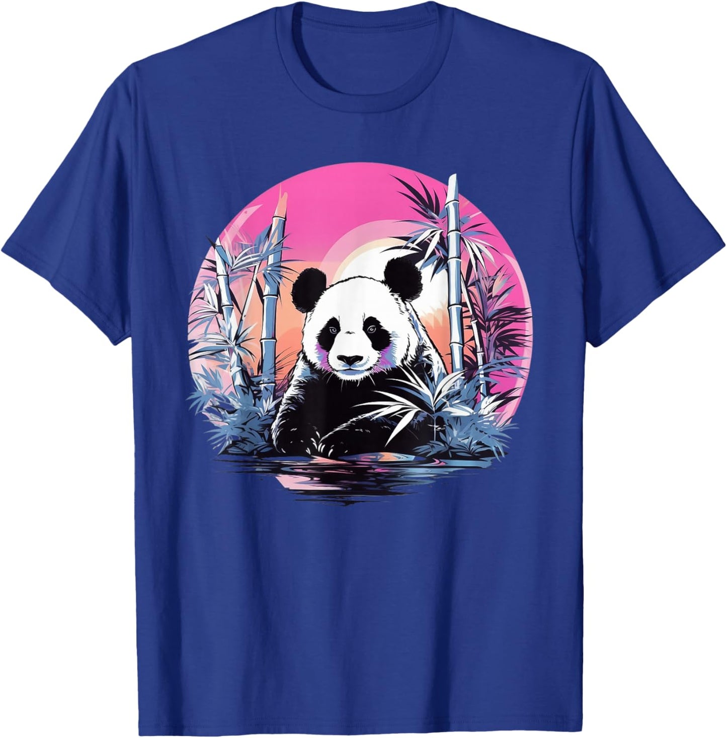 Vaporwave Panda Bear I Aesthetic Panda T-Shirt - T-Shirt | Royal