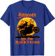 Brooms Are For Amateurs Witches Ride Motorcycle Halloween T-Shirt - T-Shirt | Royal