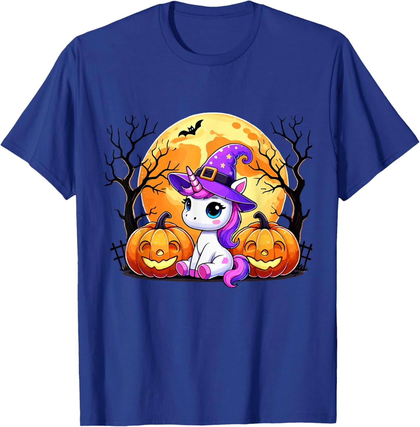 Cute Unicorn Halloween T-Shirt - T-Shirt | Royal