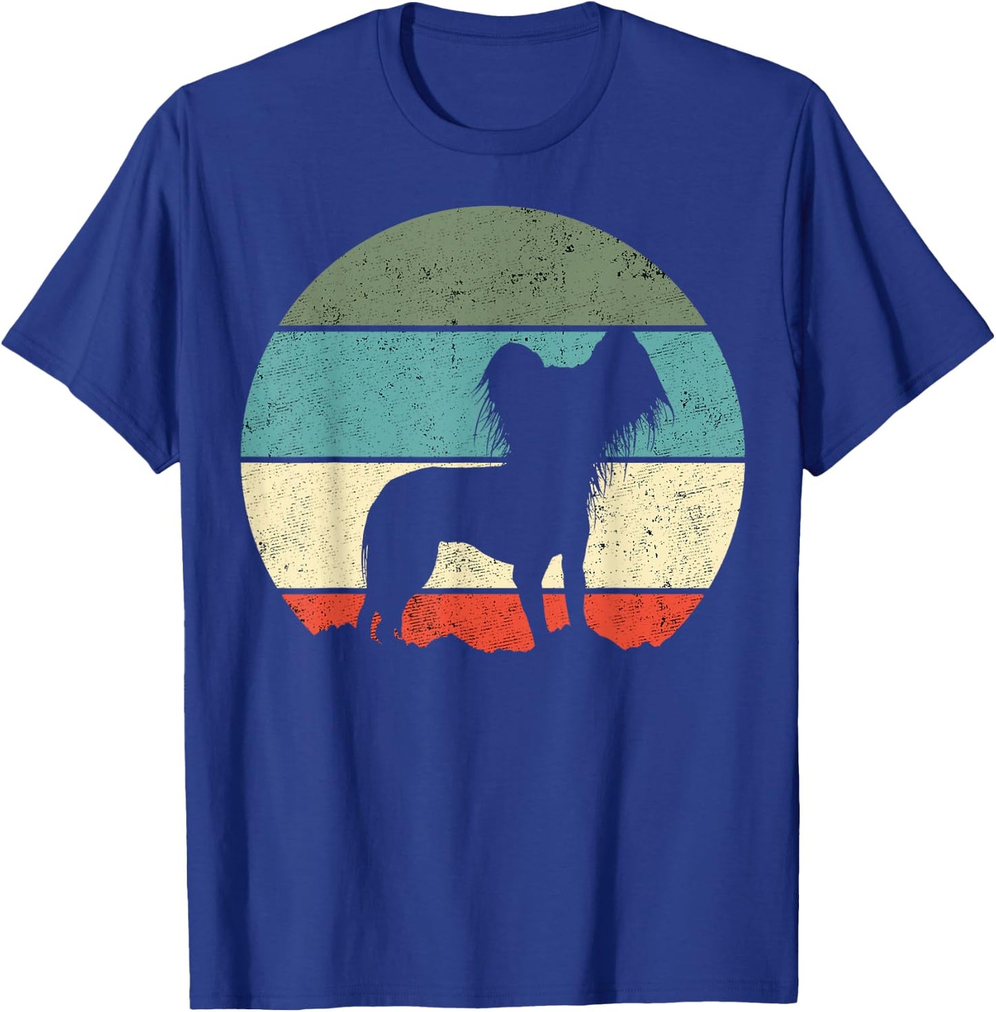 Chinese Crested Dog Retro Men Women Girls Kids T-Shirt - T-Shirt | Royal