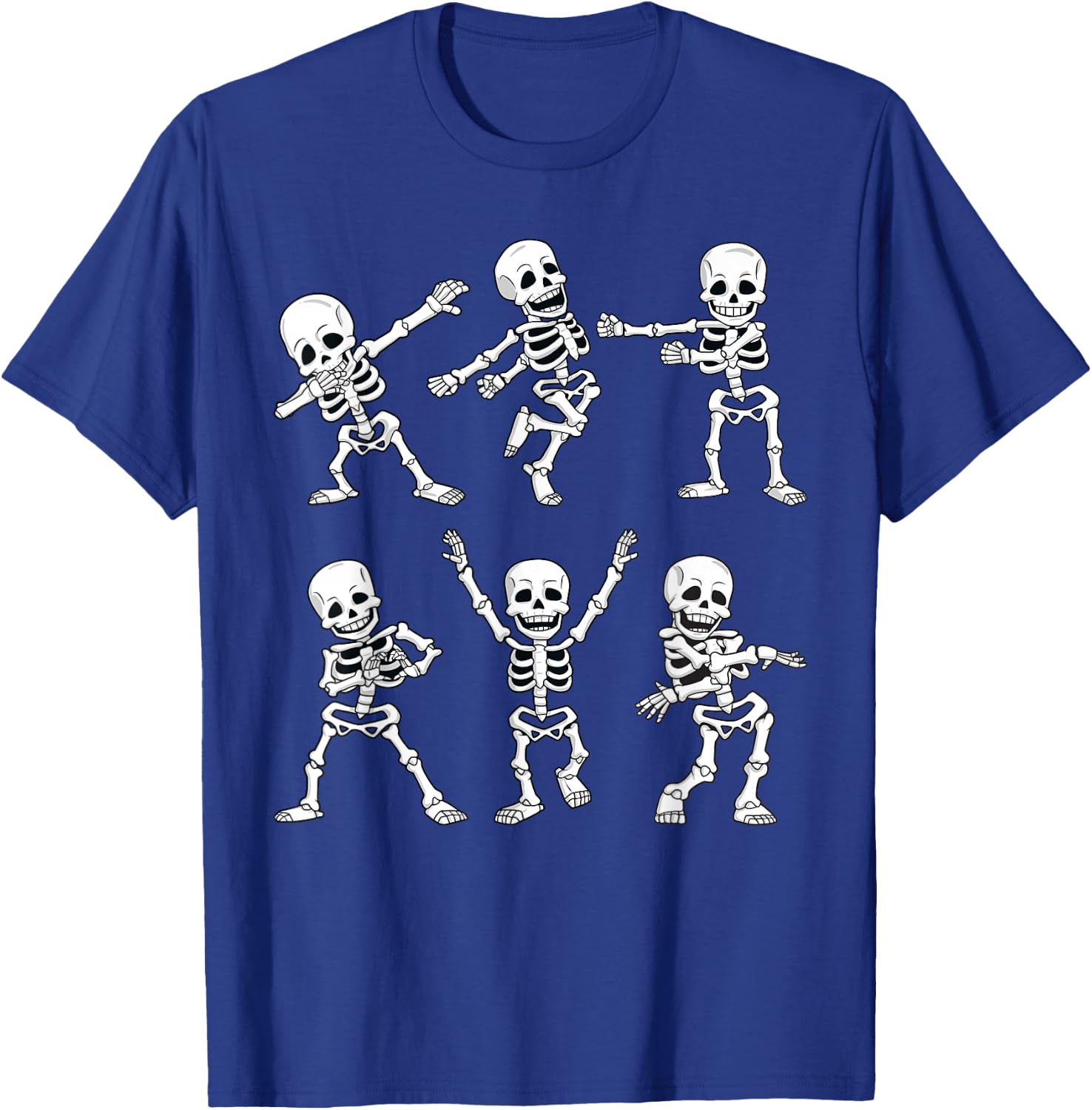 Dancing Skeletons Dance Challenge Boys Girl Kids Halloween Small T-Shirt - T-Shirt | Royal