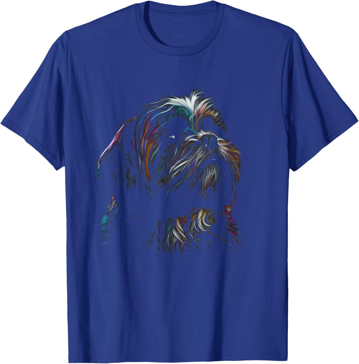 Colorful Splash Shih Tzu Art Animal Breeder Dog Trainer Men Women Kids T-Shirt - T-Shirt | Royal