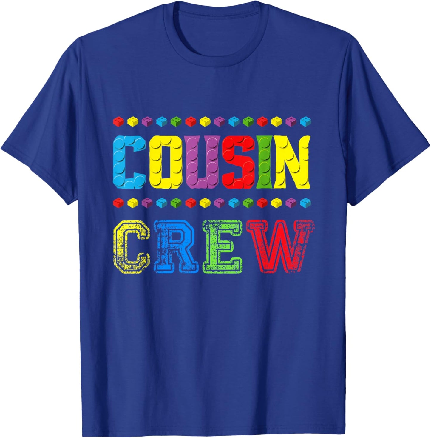 Cousin Crew Building Blocks Master Builder Brick Toy Squad T-Shirt - T-Shirt | Royal