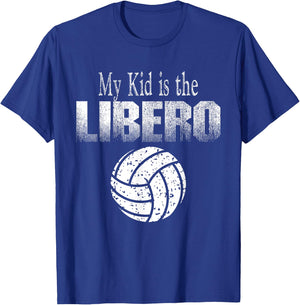 Volleyball Libero Mom or Dad T-Shirt - T-Shirt | Royal