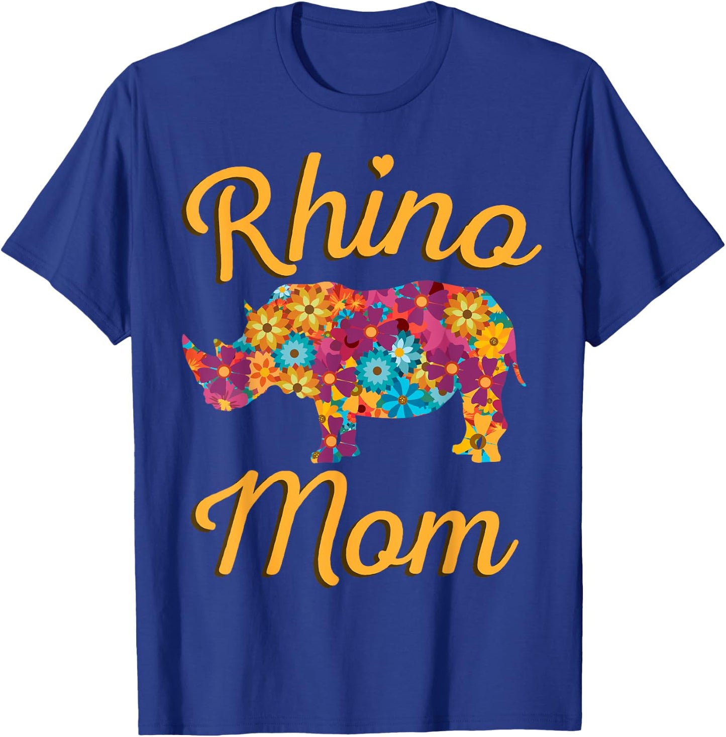 Rhino Mom Rhinoceros African Animal Safari Mother's Day T-Shirt - T-Shirt | Royal