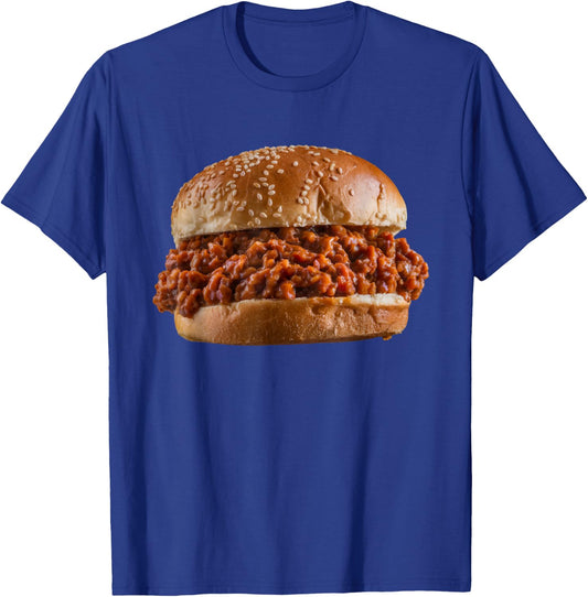 Funny Sloppy Joe Sandwich LunchLady Food Halloween Costume T-Shirt - T-Shirt | Royal