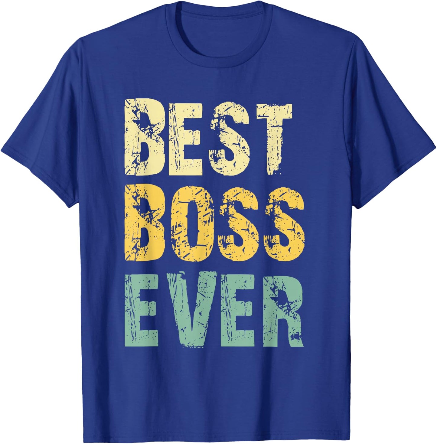 Best Boss Ever Retro Vintage Gift T-Shirt - T-Shirt | Royal