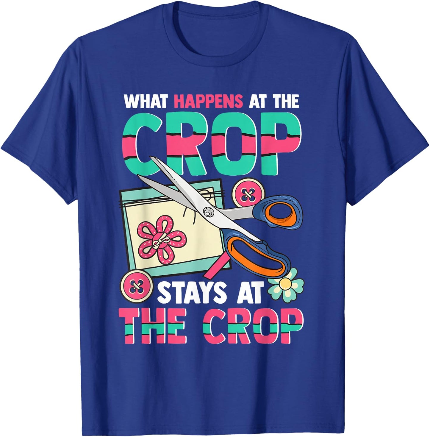 Scrapbook Crop Retreat Hand Crafting Scrapbooking Hobby Small T-Shirt - T-Shirt | Royal