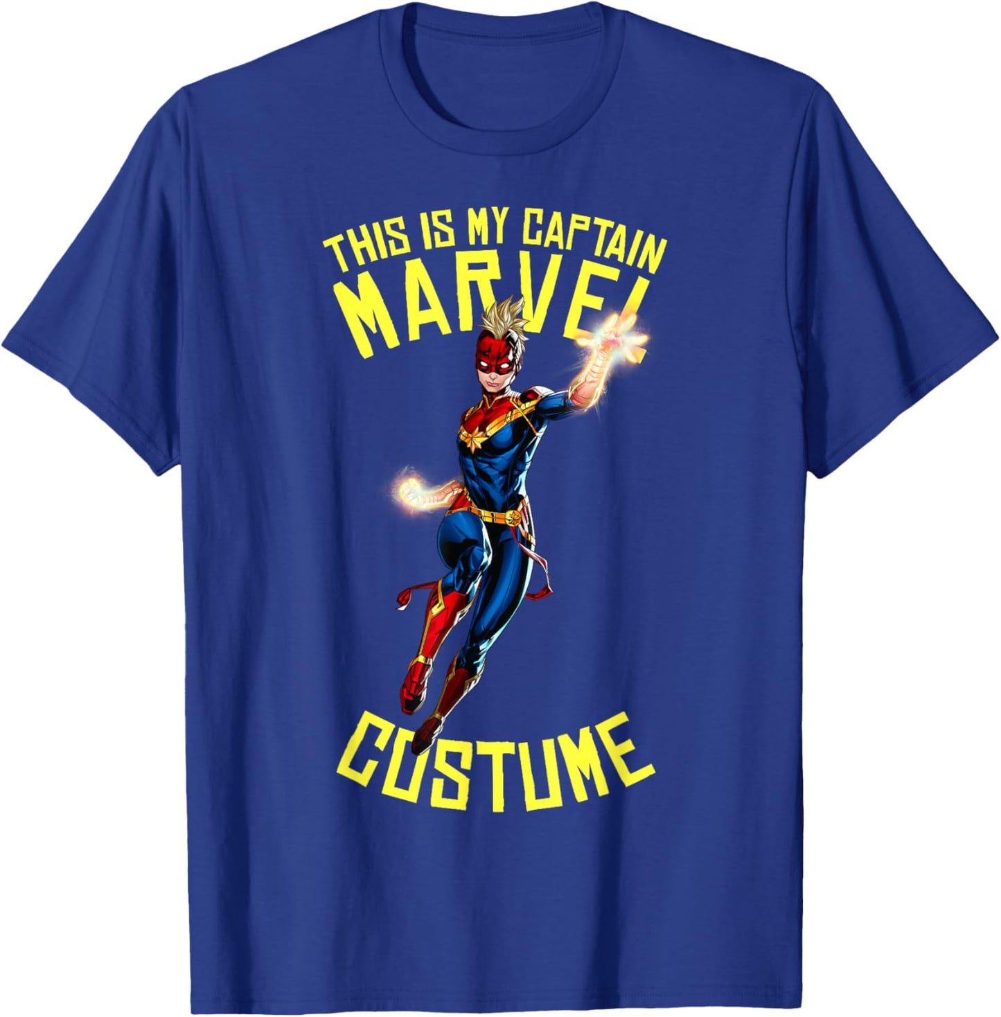 Marvel Halloween This Is My Captain Marvel Costume T-Shirt - T-Shirt | Royal