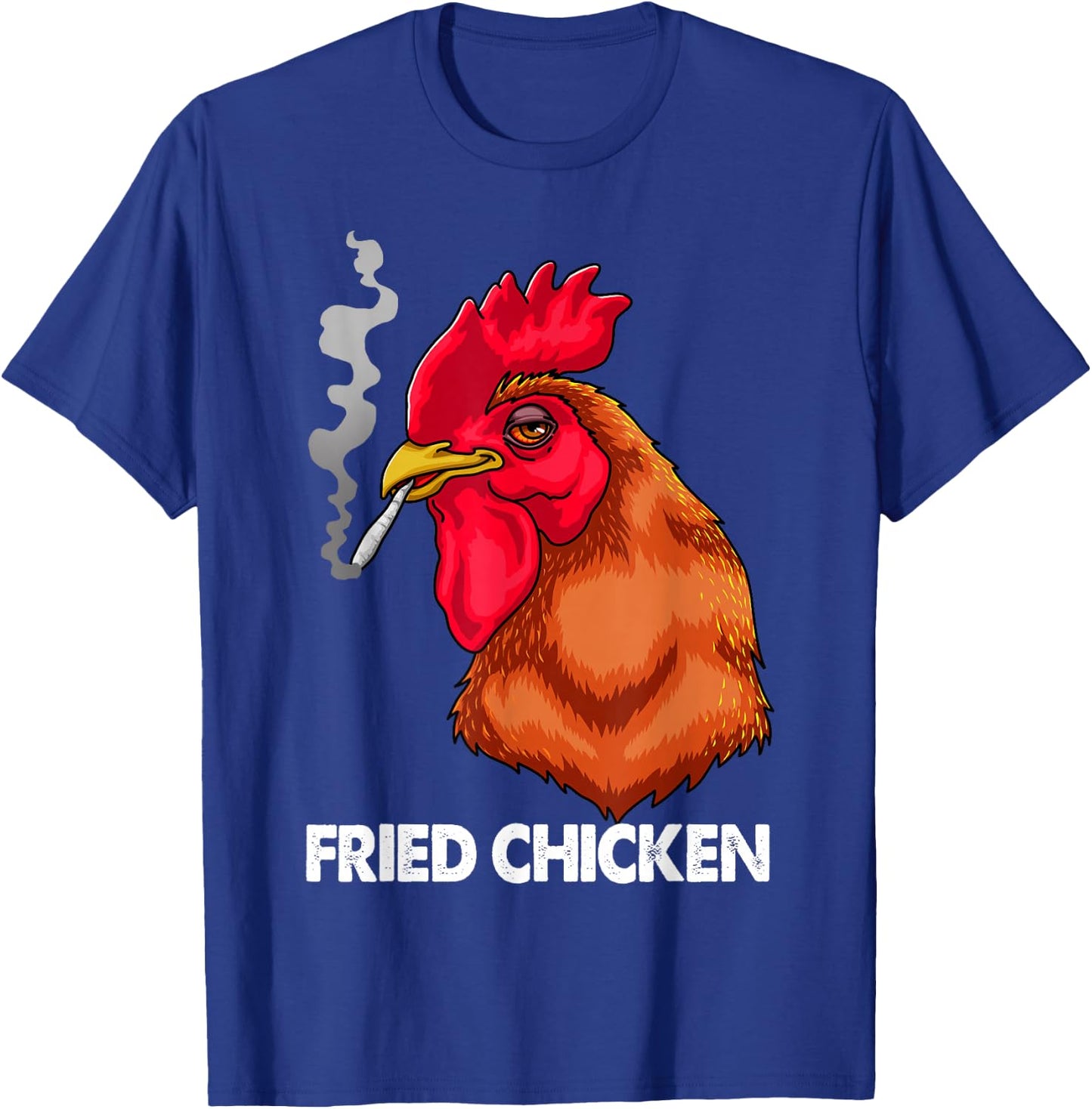 Funny Fried Smoking Chicken Shirt Flock Boss Women T-Shirt - T-Shirt | Royal
