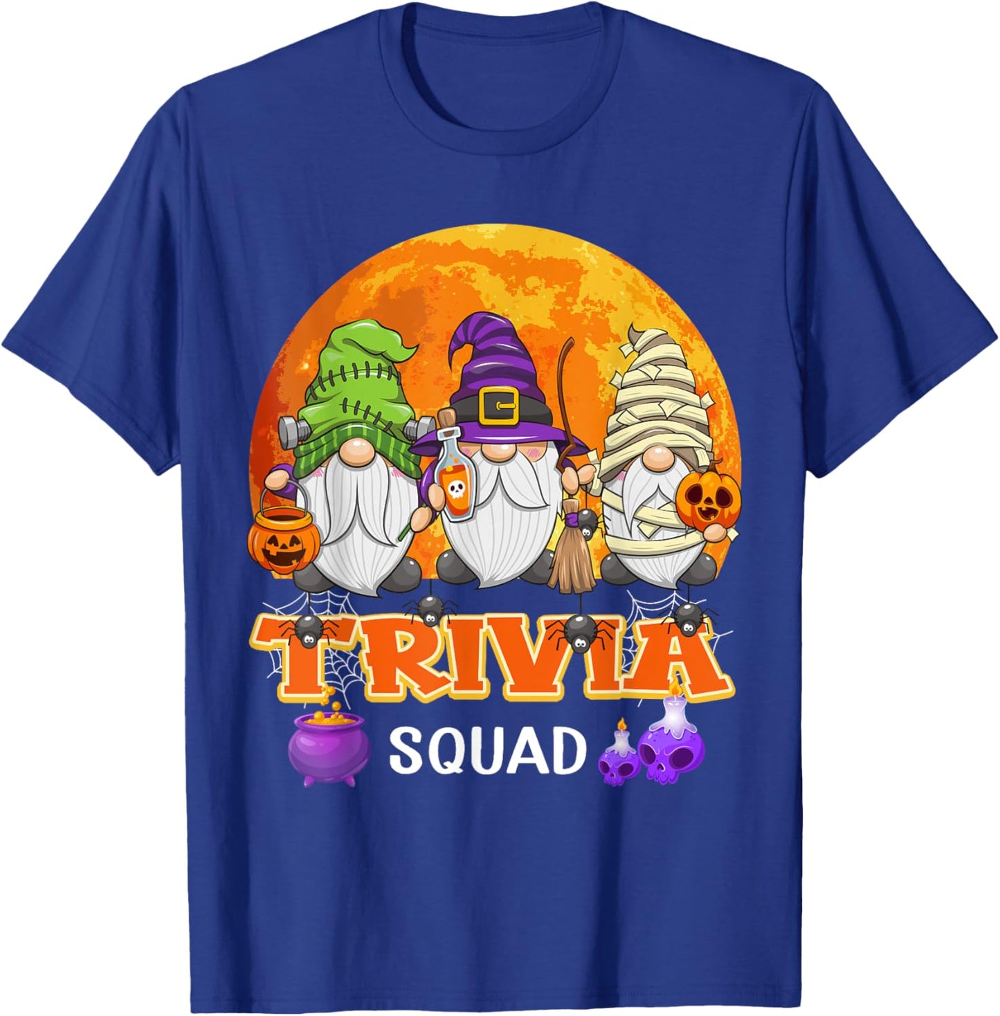 Trivia Squad Halloween Trivia Host Gnome Matching T-Shirt - T-Shirt | Royal