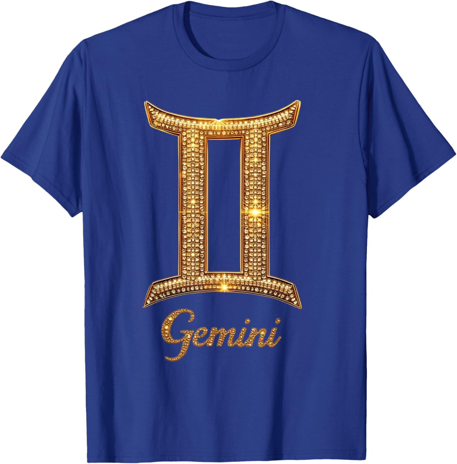 Fancy Gold and Diamond Gemini Gift T-Shirt - T-Shirt | Royal