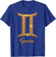 Fancy Gold and Diamond Gemini Gift T-Shirt - T-Shirt | Royal