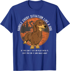 Dachshund Doxie Wiener Sausage Dog T-Shirt - T-Shirt | Royal