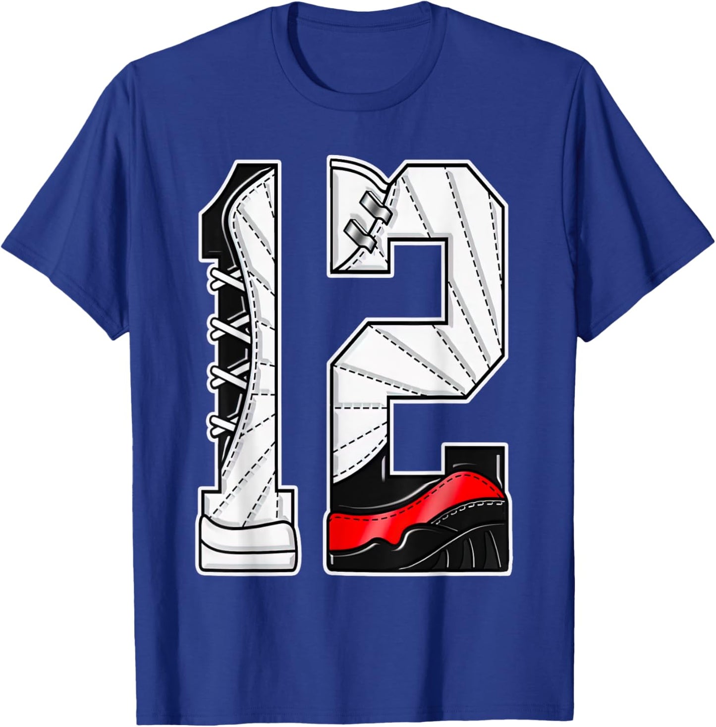Number 12 Red Taxi 12s Loser Lover Matching Women T-Shirt - T-Shirt | Royal