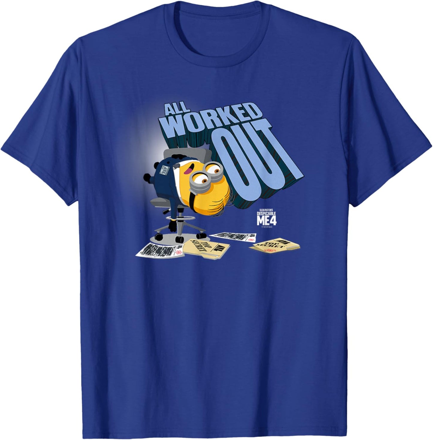Minions Despicable Me 4 AVL All Worked Out T-Shirt - T-Shirt | Royal