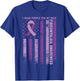 I Wear Purple For My Wife Fibromyalgia Awareness Month T-Shirt - T-Shirt | Royal