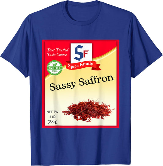 Sassy Saffron Condiment Costume Holiday Spice Costumes T-Shirt - T-Shirt | Royal