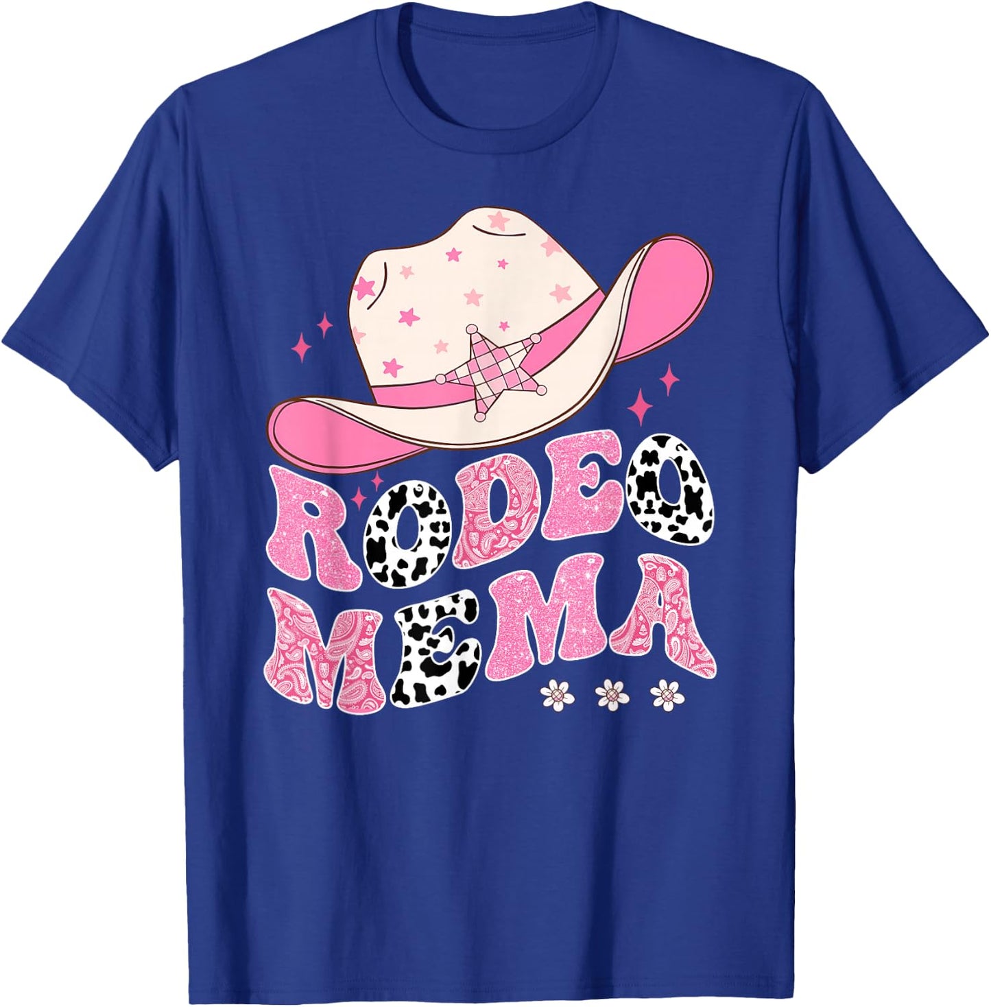Rodeo Mema Pink CowGirl 1St Birthday Family Matching T-Shirt - T-Shirt | Royal