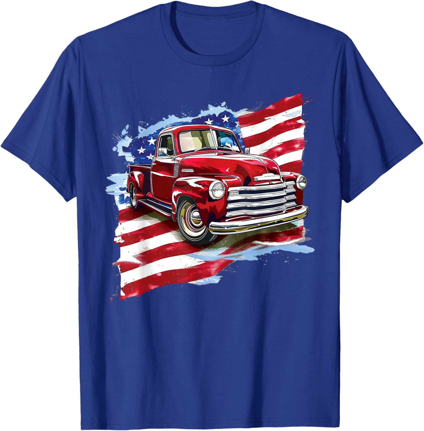 Vintage Pick Up Truck T-Shirt - T-Shirt | Royal