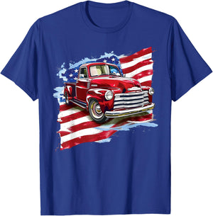 Vintage Pick Up Truck T-Shirt - T-Shirt | Royal