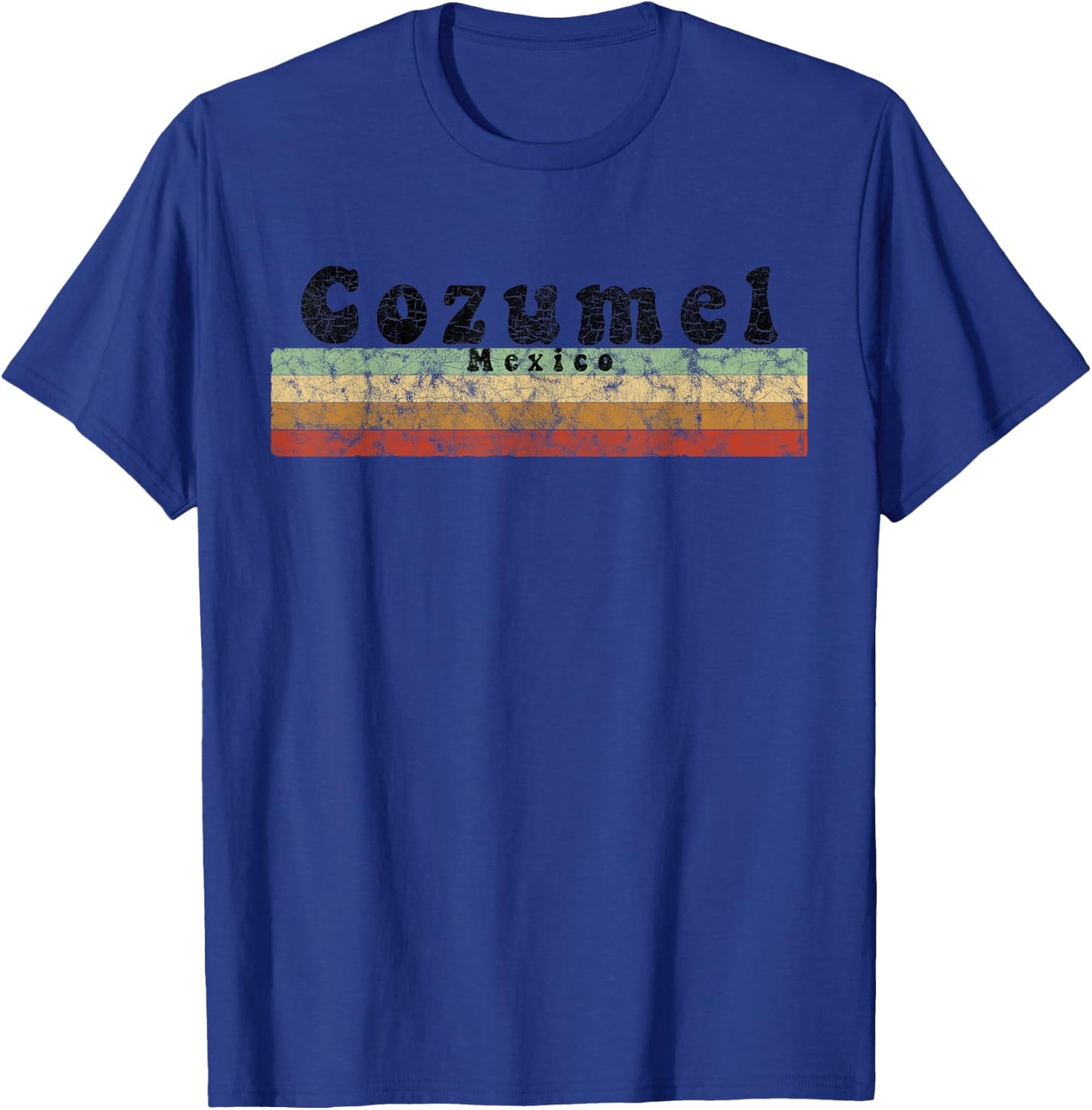 Vintage 1980s Style Cozumel, Mexico T-Shirt - T-Shirt | Royal