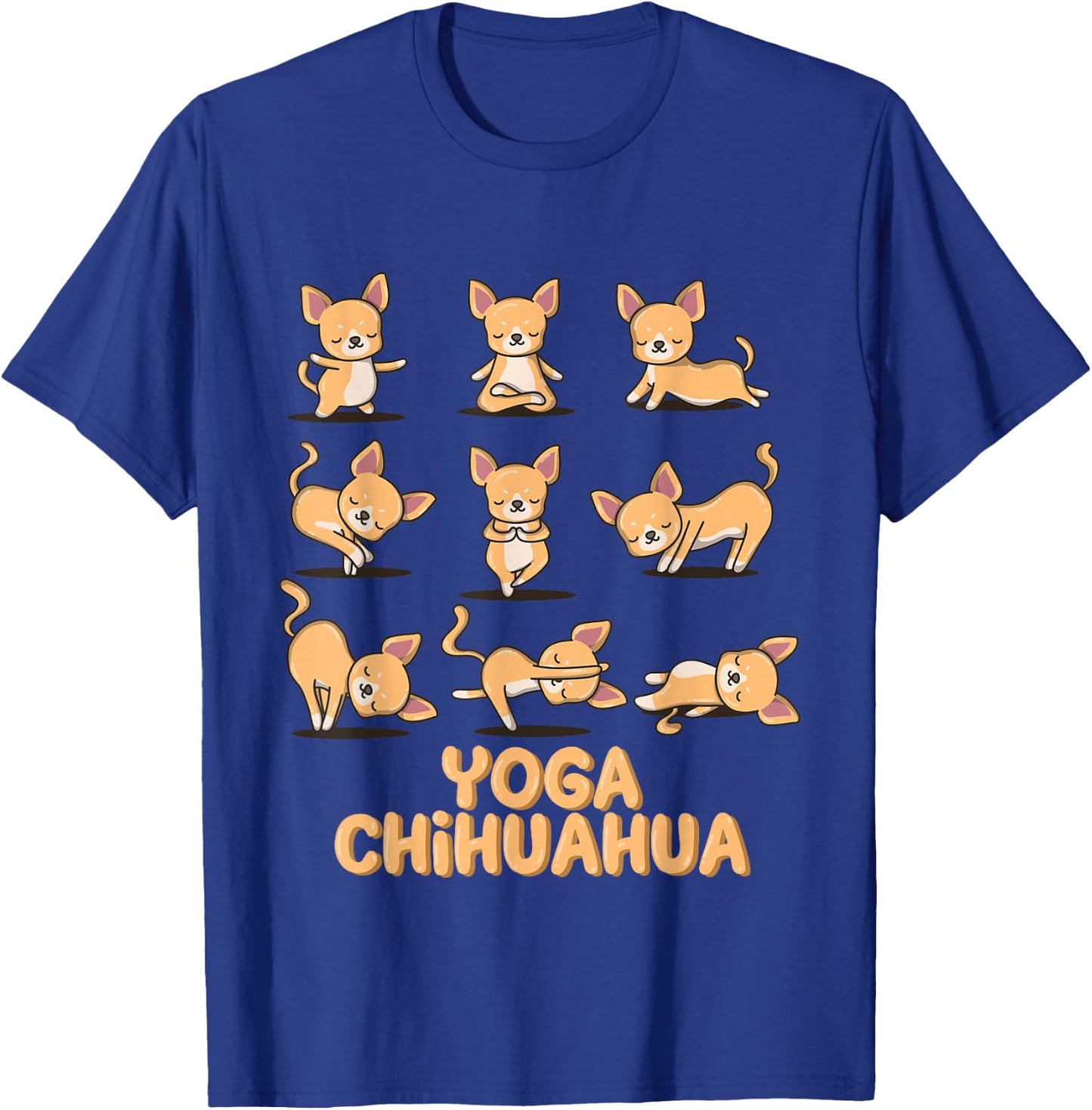 Chihuahua yoga shirt Chihuahua yoga pose meditation T-Shirt - T-Shirt | Royal