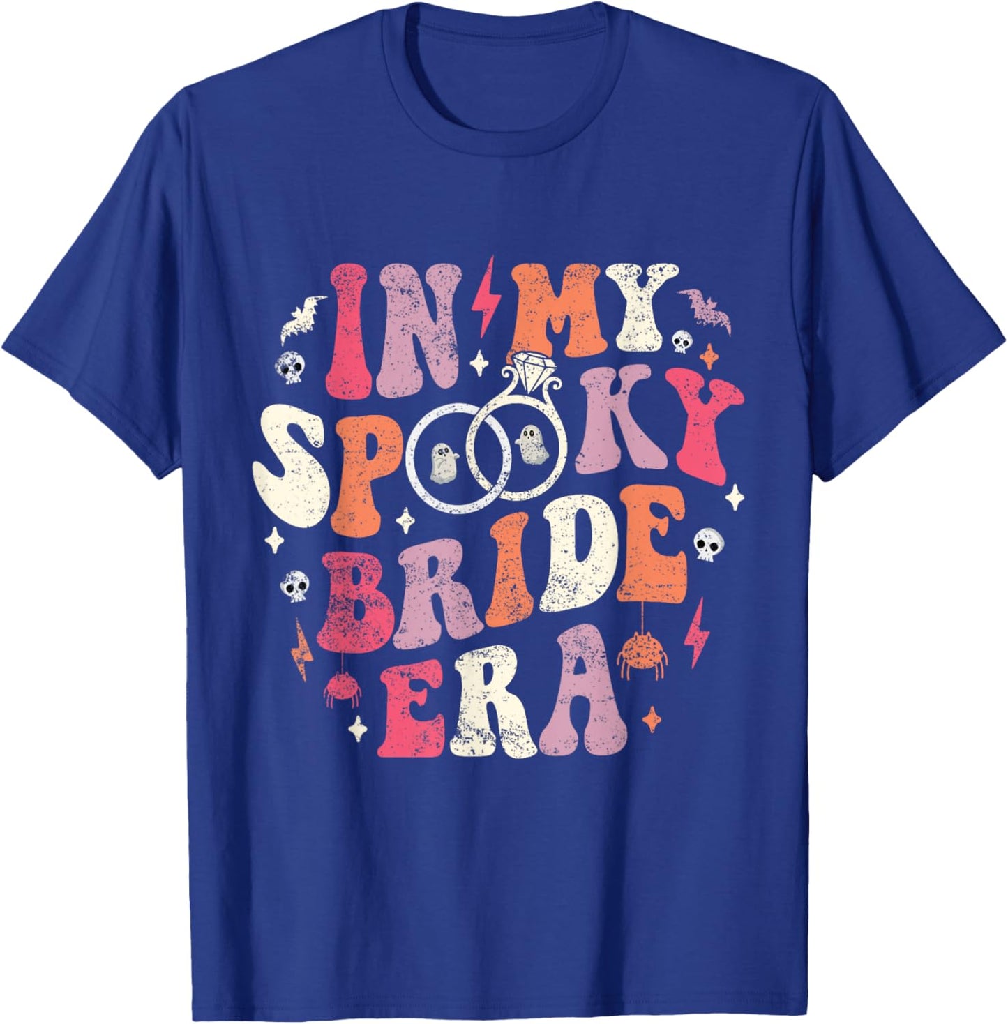 In My Spooky Bride Era Halloween Bride Wedding Bachelorette T-Shirt - T-Shirt | Royal