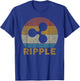 Vintage Ripple (XRP) Crypto Ripple T-Shirt - T-Shirt | Royal