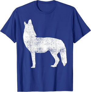 Vintage Coyote Alaska Canada T-Shirt - T-Shirt | Royal