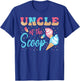 Uncle Of The Scoop Ice Cream Gender Reveal Baby Shower T-Shirt - T-Shirt | Royal