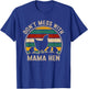 Don't Mess With Mama Hen - Vintage Mother's Day Chicken T-Shirt - T-Shirt | Royal