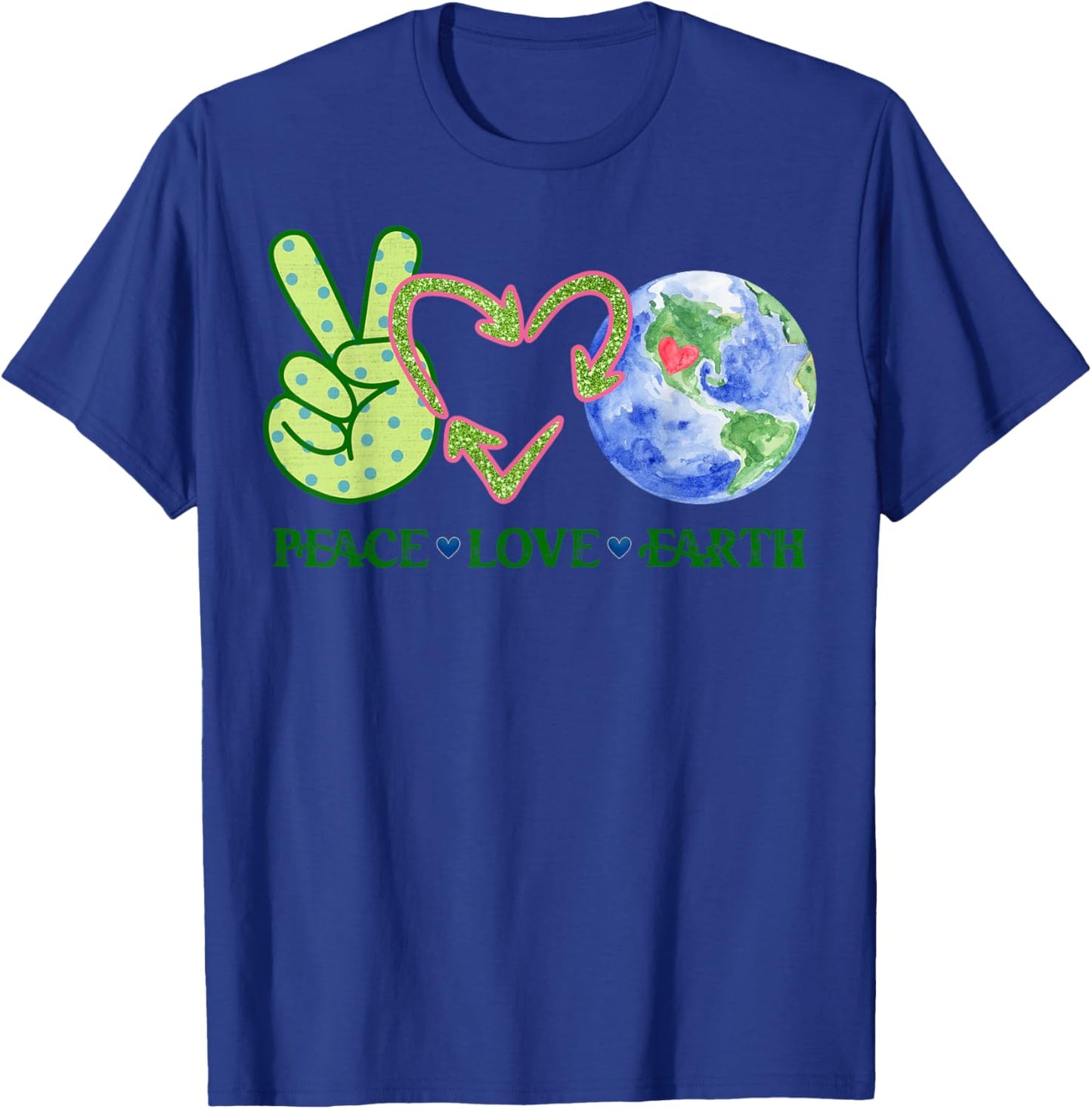 Earth Day Shirt Teacher Environment Day Recycle Earth Day T-Shirt - T-Shirt | Royal