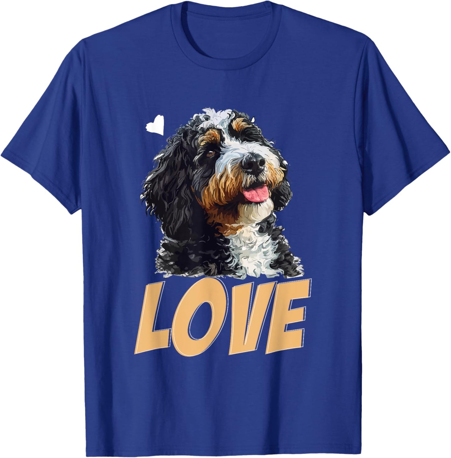 Bernedoodle Dog Breed Pet LOVE Men Women Girls Kids T-Shirt - T-Shirt | Royal