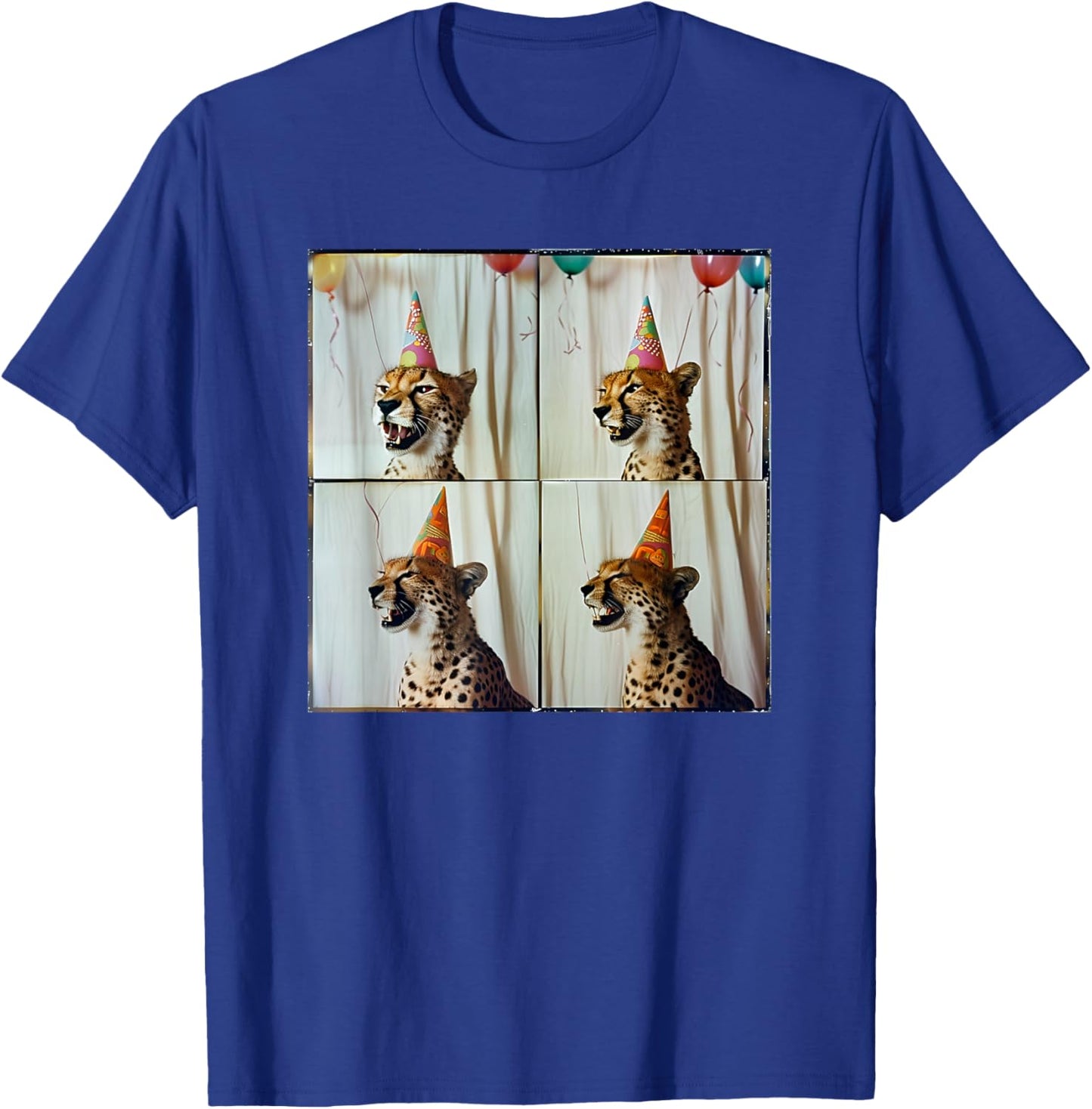 African Cheetah Lover Colorful Safari Animal Birthday T-Shirt - T-Shirt | Royal