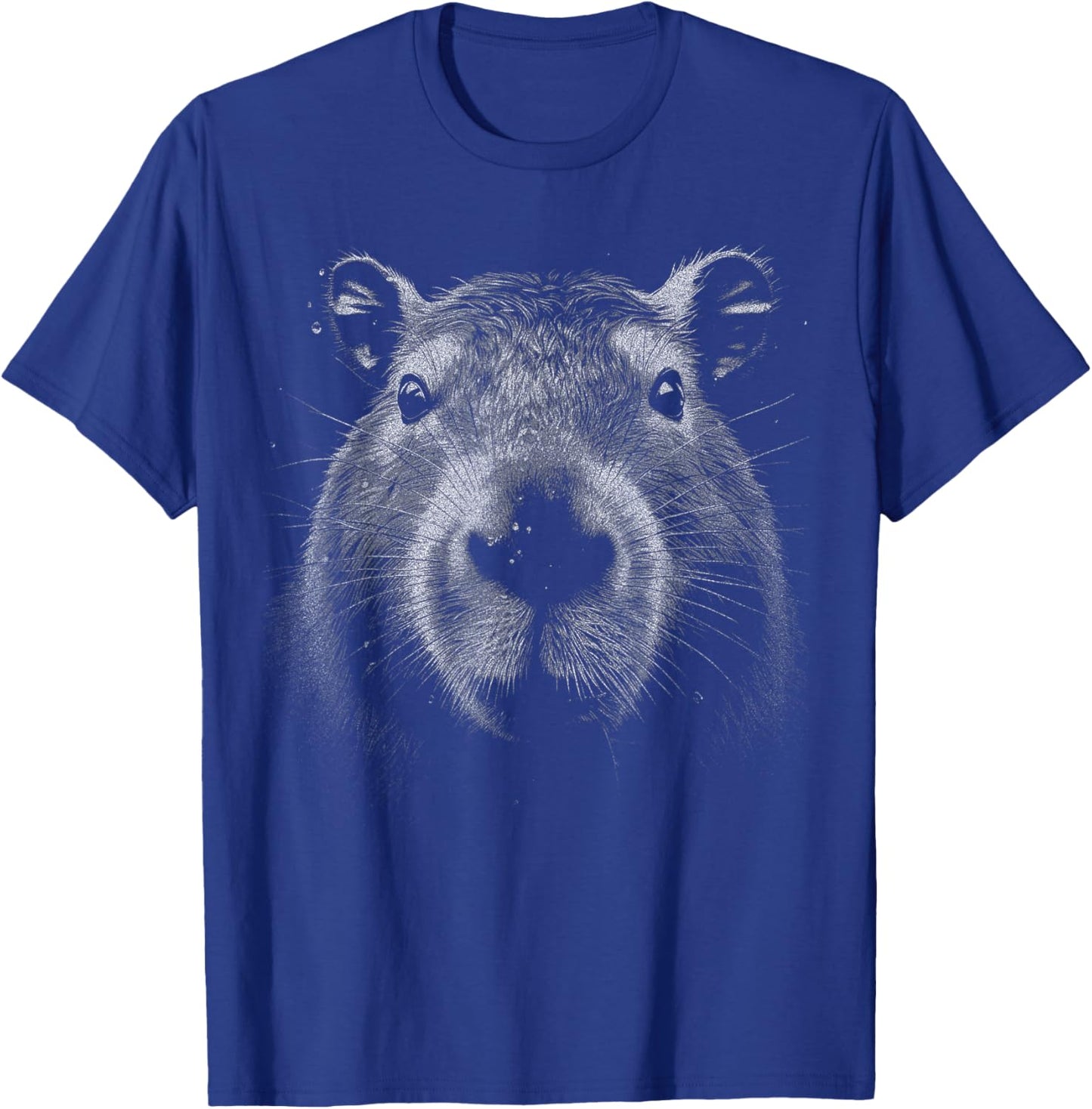 Realistic Capybara Face Giant Rodent Capybara Fan T-Shirt - T-Shirt | Royal