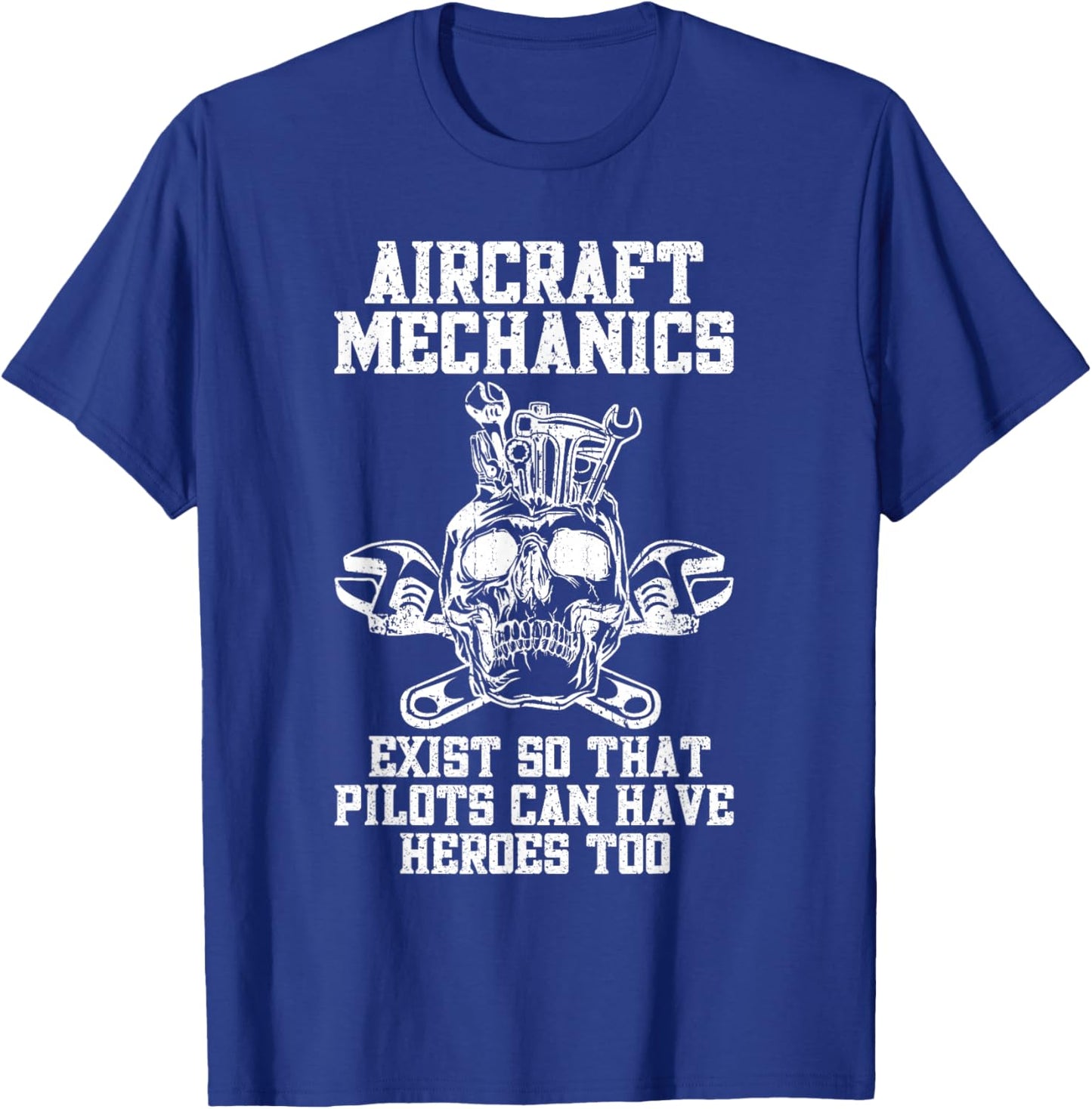 Airplane Mechanic Aircraft Maintenance Pilot Technician T-Shirt - T-Shirt | Royal