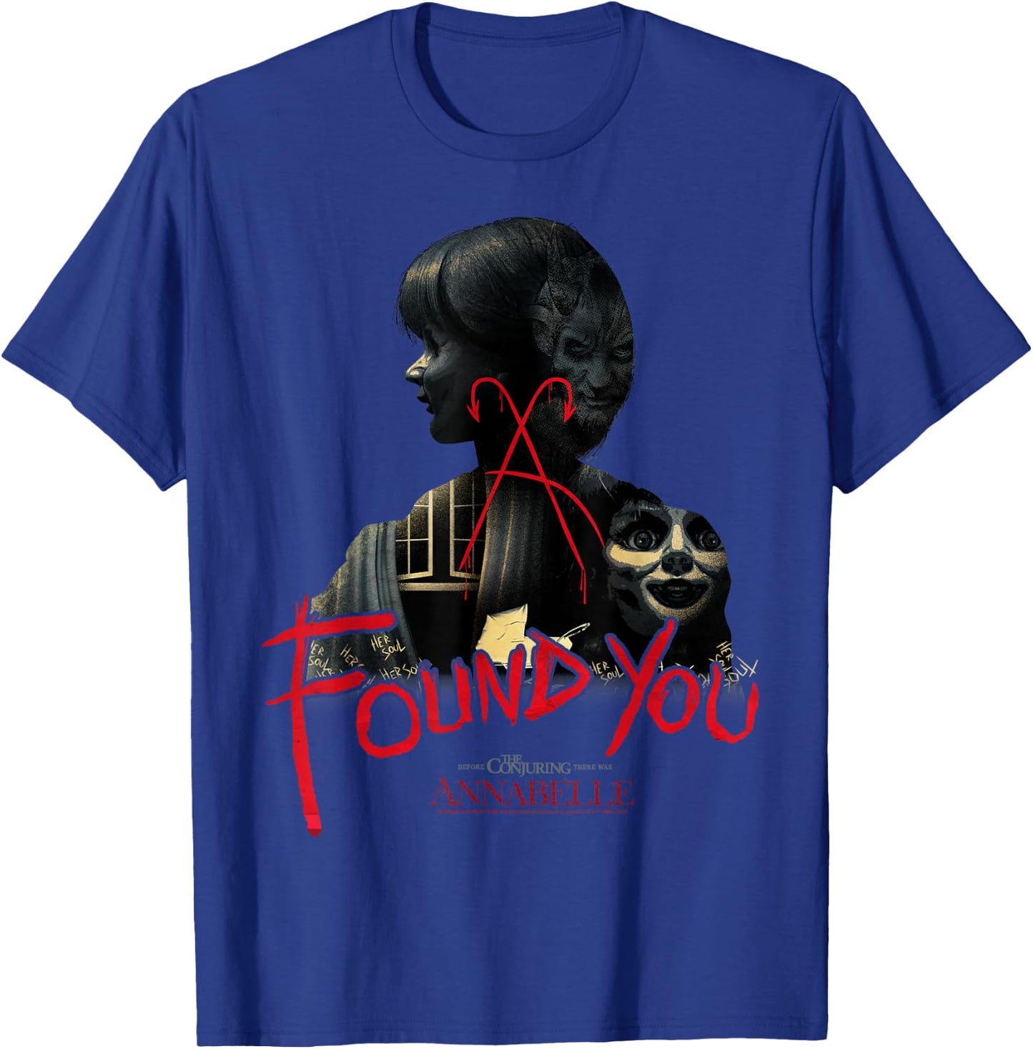 Annabelle -Adults Classic Fit Short Sleeve - Black - Small T-Shirt - T-Shirt | Royal
