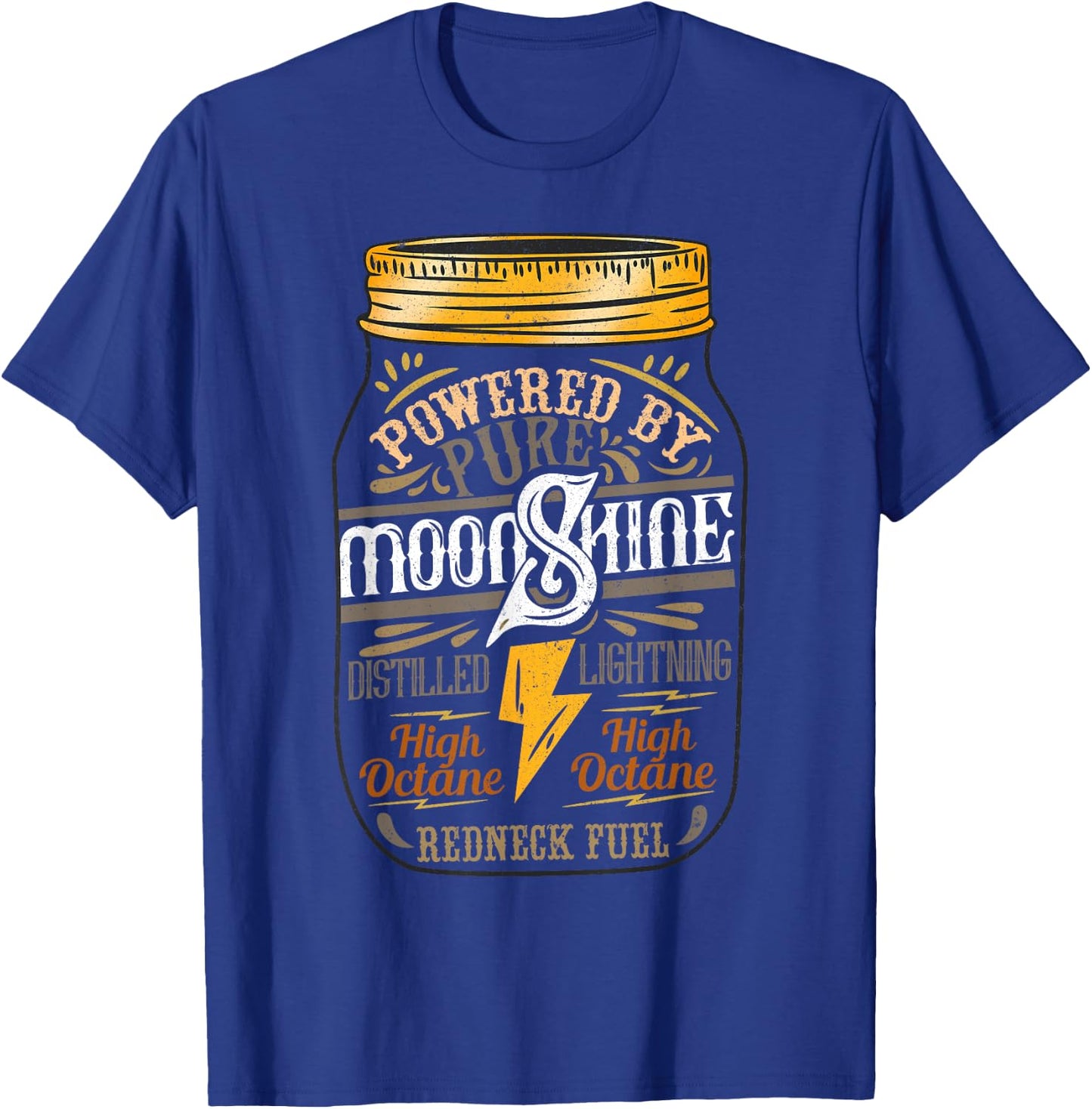 Funny Moonshiner Redneck I Pure Power T-Shirt - T-Shirt | Royal