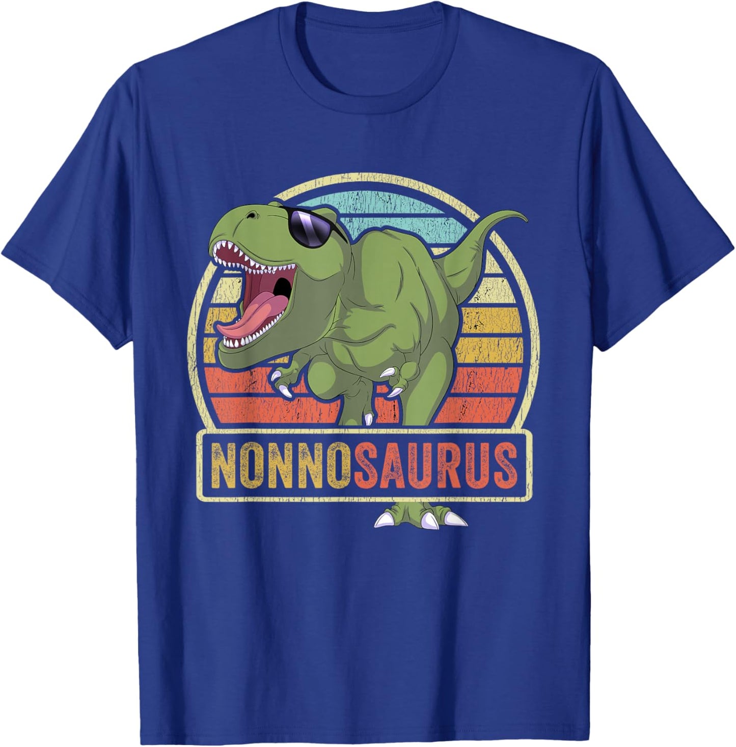 Nonnosaurus Dinosaur Nonno Saurus Family Matching T-Shirt - T-Shirt | Royal