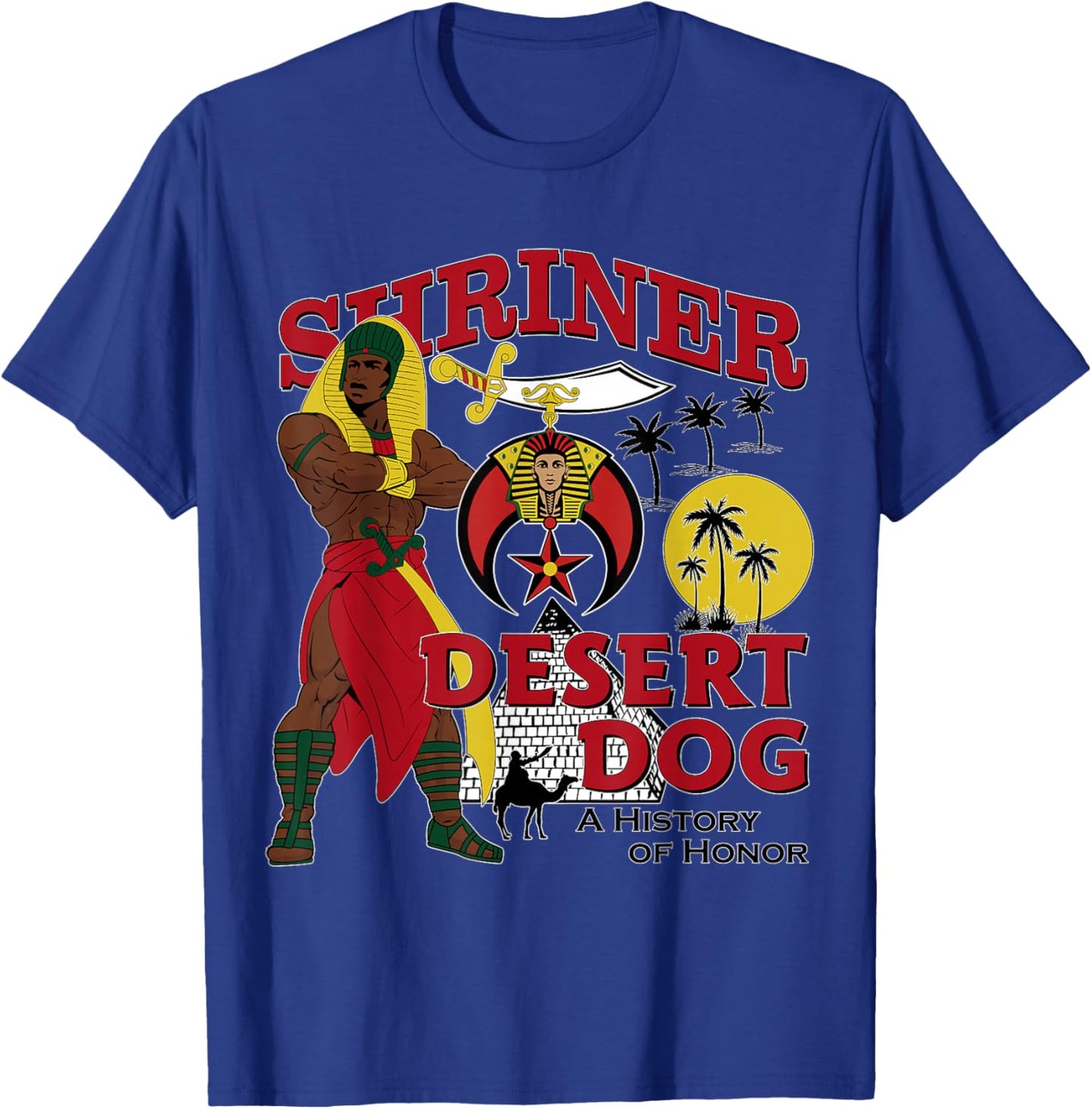Shriner Desert Dog A History Of Honor Masonic Christmas T-Shirt - T-Shirt | Royal