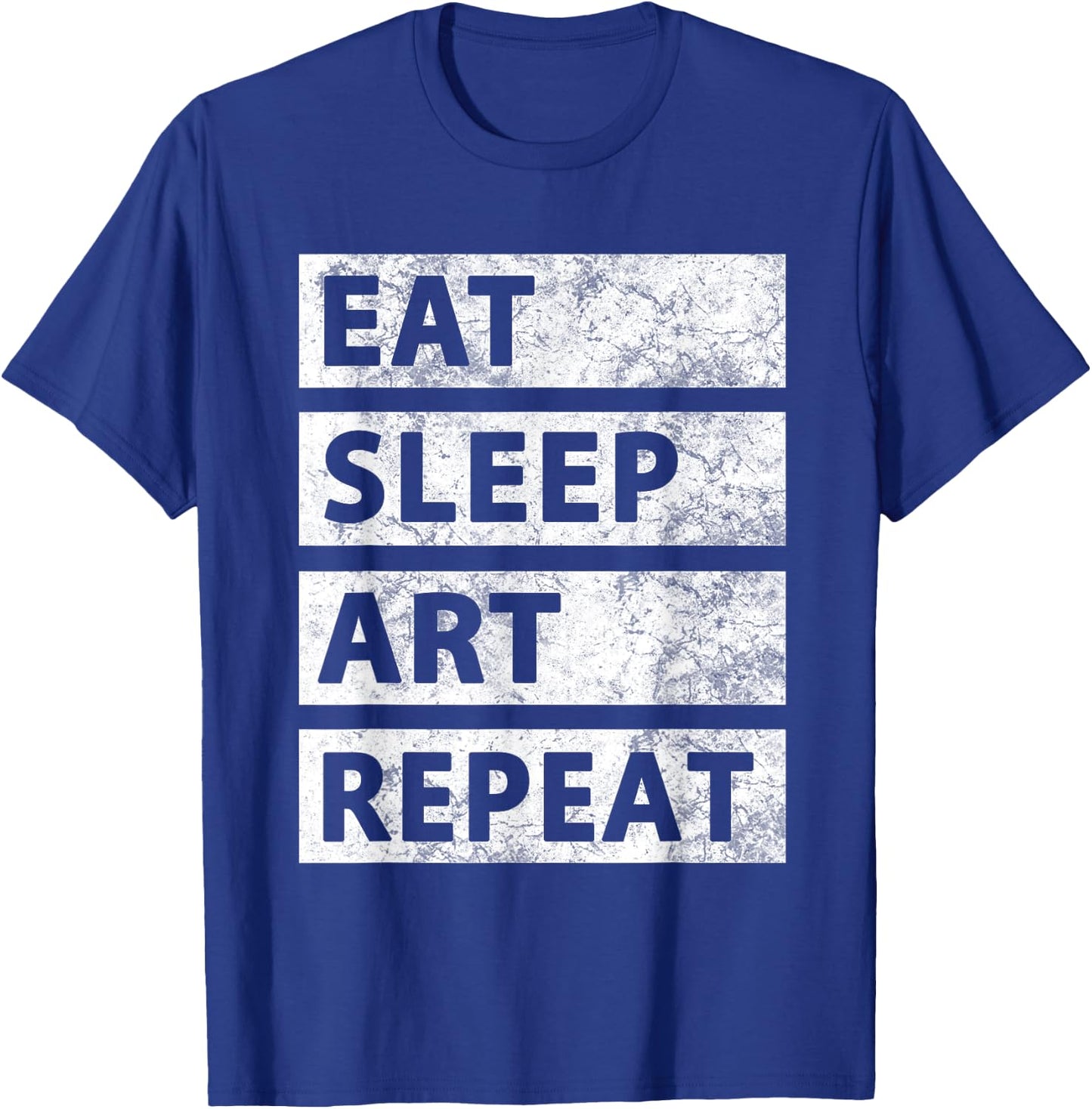 Art Painting Artist Gift Eat Sleep Art T-Shirt - T-Shirt | Royal