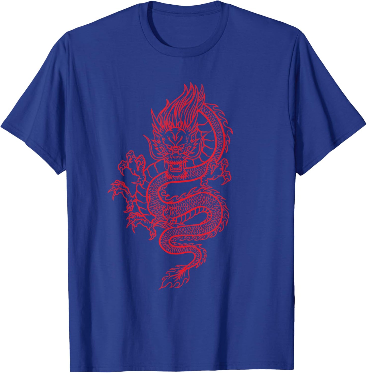 Red Colored Dragon T-Shirt - T-Shirt | Royal
