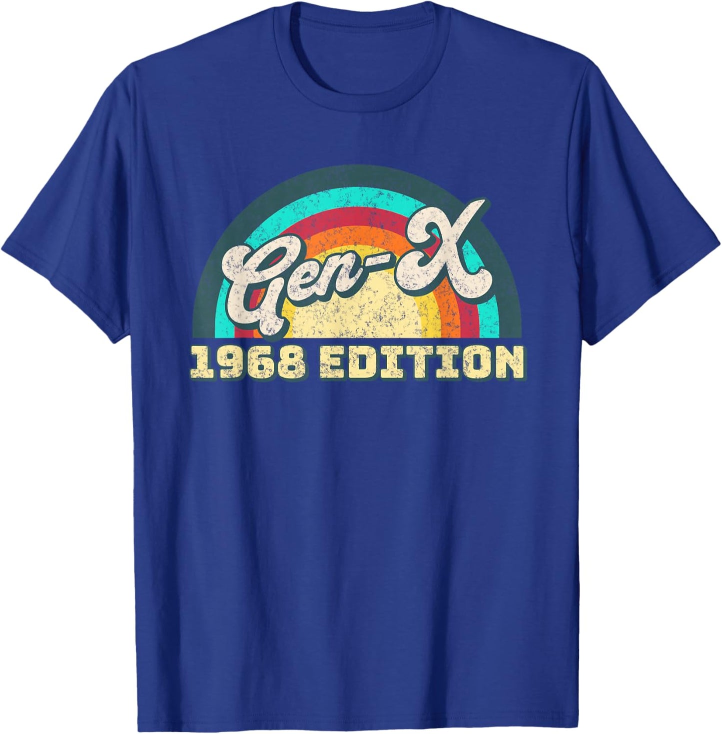 Gen X 1968 Edition Retro Generation Xers Men Women T-Shirt - T-Shirt | Royal
