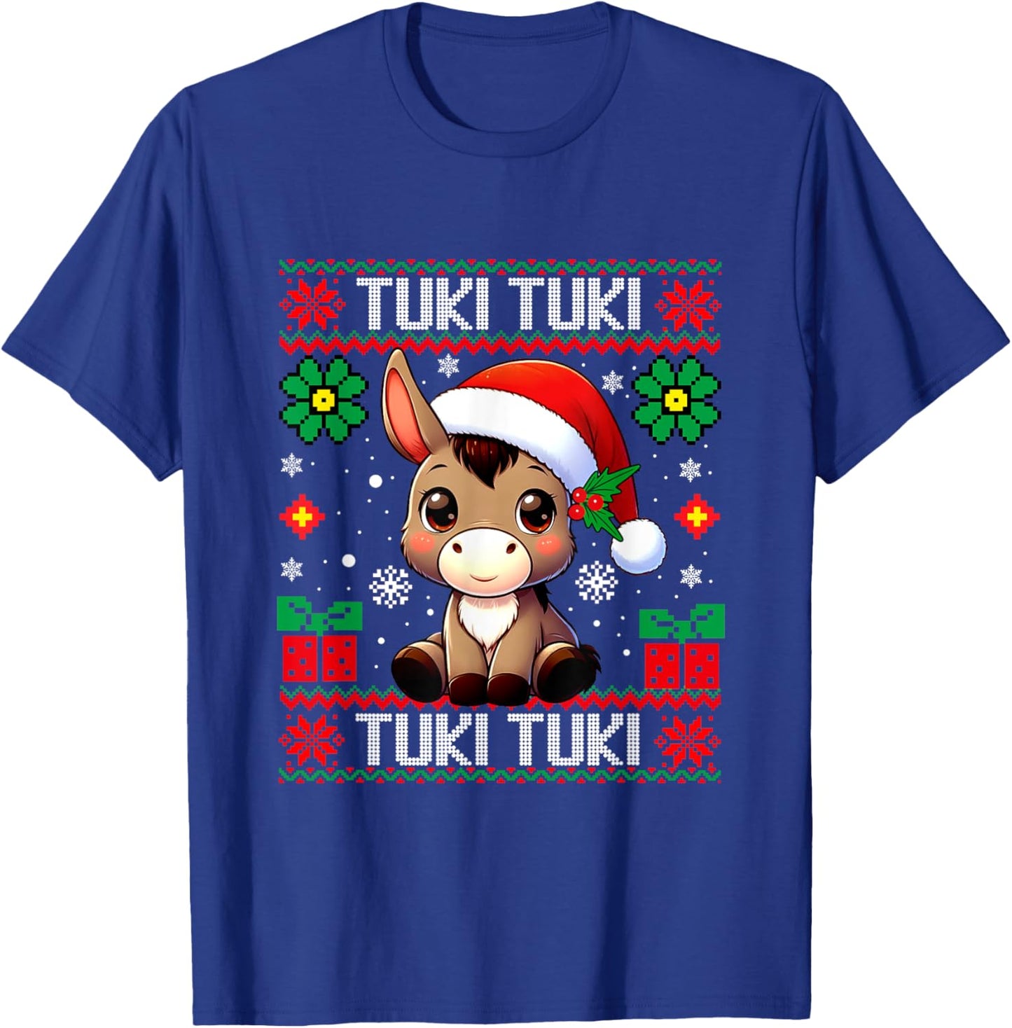 Mi Burrito Sabanero Mexican, Donkey Latino Ugly Christmas T-Shirt - T-Shirt | Royal
