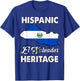 El Salvador Flag Hispanic Heritage Month Salvadorian Pride T-Shirt - T-Shirt | Royal