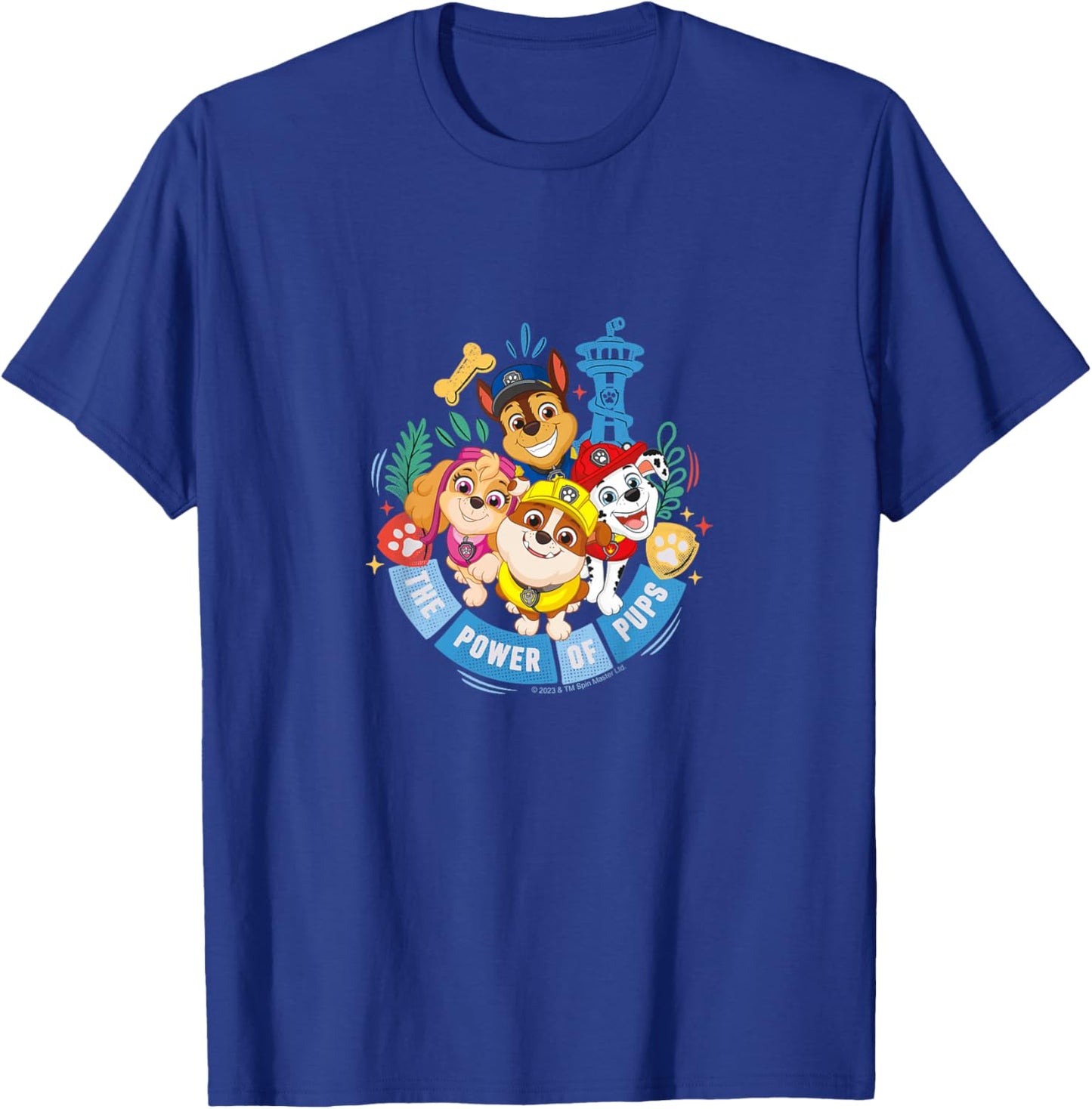PAW Patrol The Power Of Pups Colorful Big Group Shot T-Shirt - T-Shirt | Royal